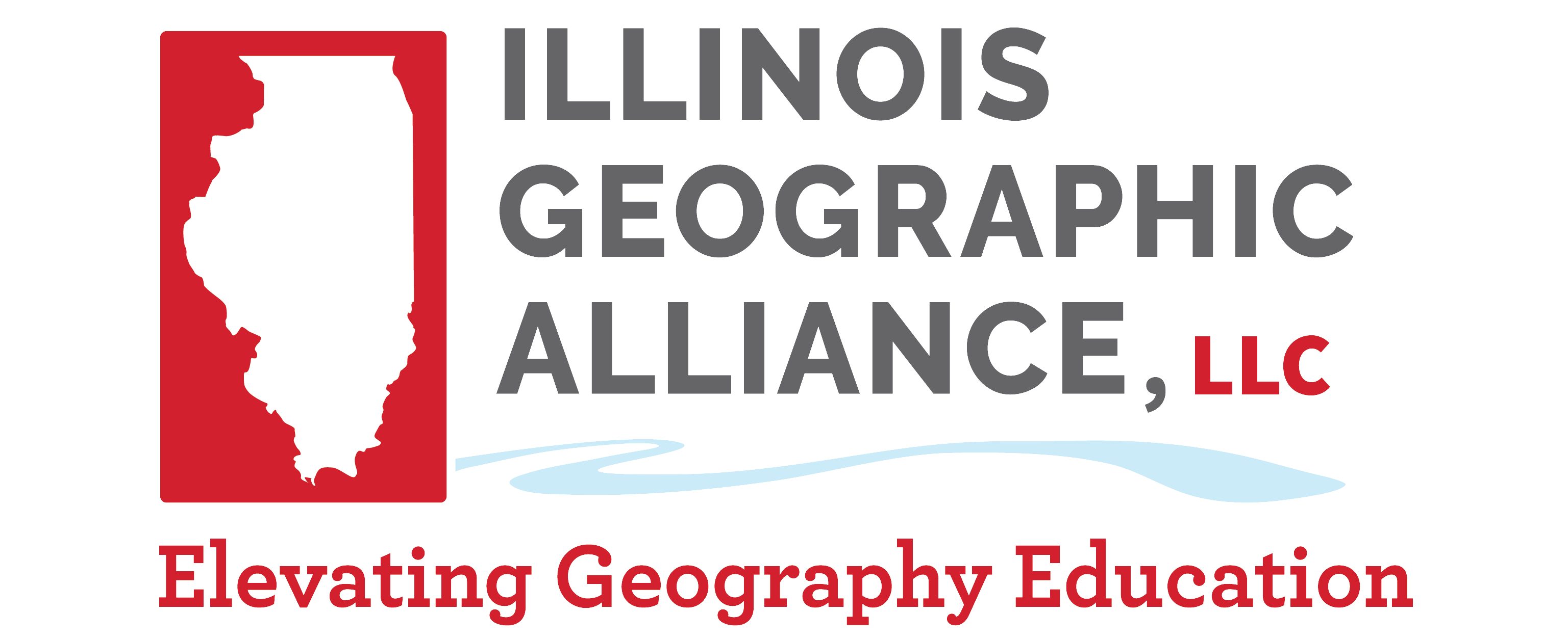 Illinois Geographic Alliance, Elevating Geography Education logo
